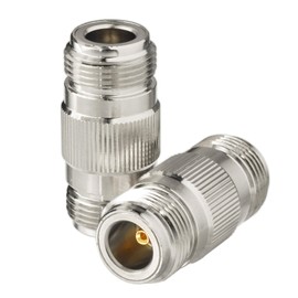 Rfsupplier N Type Female to Female N-JJ Coaxial Connector Ends Female 2 Pieces