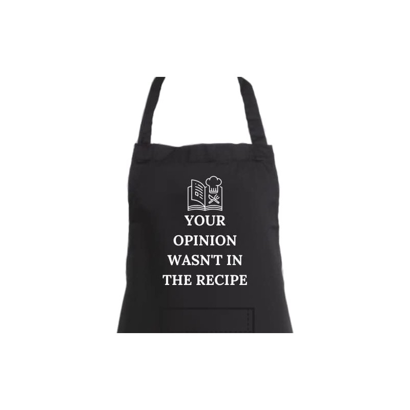 Second Ave Unisex Funny Your Opinion Wasn't in The Recipe