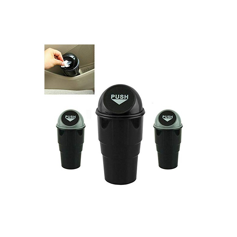 Riloer Car Dustbin Ashtray Home Office Rubbish Bin Holder Bin