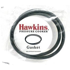 HAWKINS Rubber Gasket Sealing Ring for 2-4 L Pressure Cookers (Black) - Set of 2