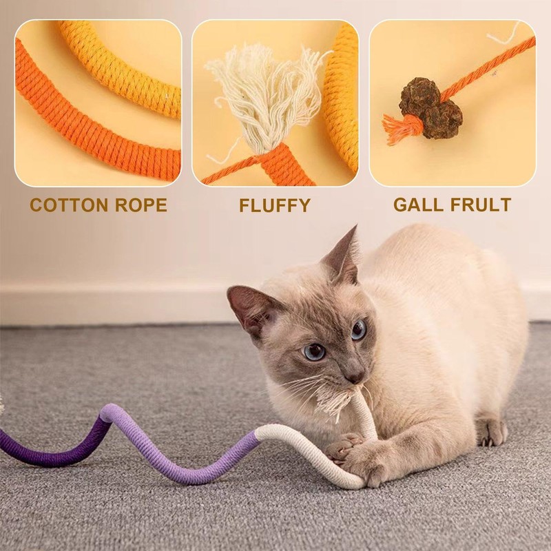CWPFVQA 3-Piece Cat Toy, Interactive Cat Toy, Chew Toy, Pet