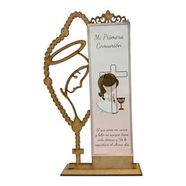 Retablos Separador Centro de Mesa Recuerdos Primera Comunión Niño o Niña 10 Pz (Niña)