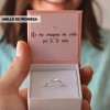 Anillo Promesa De Plata Amor Regalo Aniversario Pareja