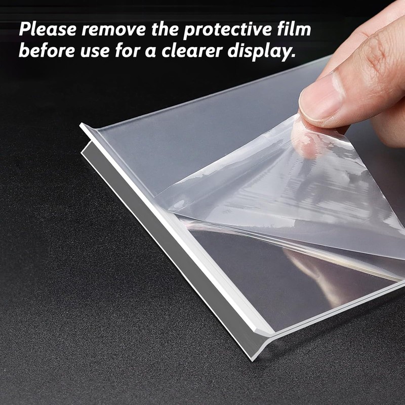 Viymgit A5 Acrylic Sign Holder, 4 Pack Clear Double-Side Table