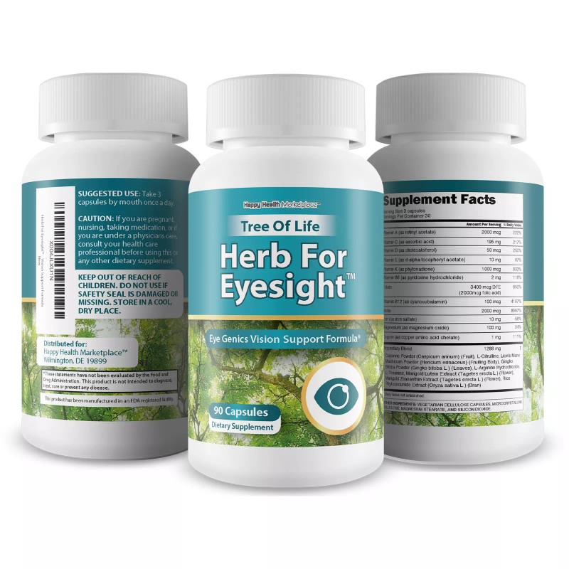 Happy Health Marketplace Tree Of Life Herb for Eyesight -