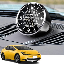 HUDIY Toyota Exclusive New Prius 60 Series Car Watch Car Dashboard Clock (January 2023 - Present) Luminous Car Quartz Watch Mini Quartz Clock Watch Car Dashboard Air Vent Stick On Clock Watch Car