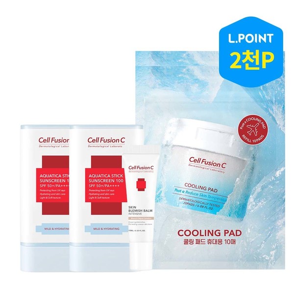 Cellfusion C Aquatica Stick Sunscreen 100 19g+19g + [Giveaway] BB 10ml + 20 cooling pads