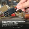 MADCATZ 50 Count 3-Prong Female Bullet Plugs Continuous Wire Harness