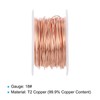 PATIKIL 66 Feet 99.9% Solid Bare Copper Wire, 18 Gauge