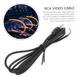 Gatuida 6pcs Male to Bare Wire Audio Video Cable Audio Cable for Amplifiers Speakers Home Theater Systems Easy to Install -Speed Data Transmission