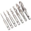 7Pcs Tap Set 1/4 Hex Shank Metric Drilling and Tapping