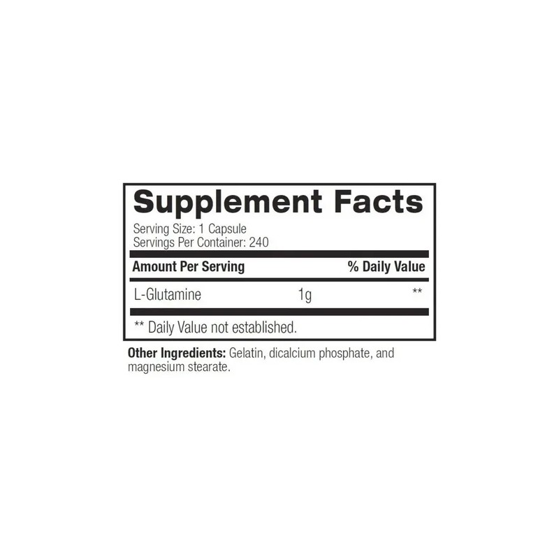 Bpi Sports 100 Glutamina 1 Gr 240 Caps Recuperación Músculo