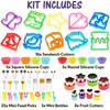 AIMEETO Sandwich Cutter Set, All in One Bento Box Accessory