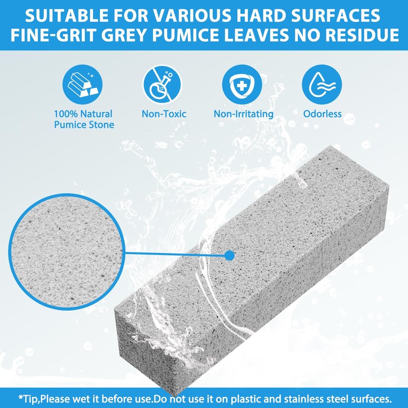 3 Pack Pumice Stone for Cleaning Gas Stove Grates &
