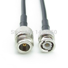 N Female Jack to BNC Male Plug RF Coaxial Pigtail Jumper Cable RG58 50cm Quick USA Shipping