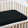 Pizuna 100% Cotton Fitted Cot Sheets Black, 400 Thread Count