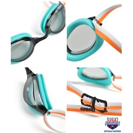 ARENA Phyton 1E762 Swimming Goggles Smoke Water Mango One Size