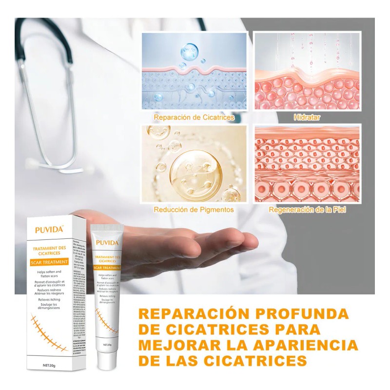 Crema Eliminar Cicatrices Gel Depara Reparar