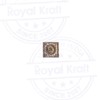 Royal Kraft Indian Print Stamp Brass Square Shapes Wooden Clay