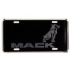 Mack Trucks Bulldog Black & Gray Embossed Aluminum Novelty License Plate