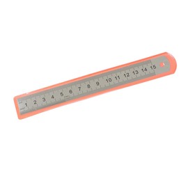Steel Ruler Metal School 15 cm Metal Ruler Drawing Measure 1 Piece Flat