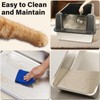 Nyutu XXXL Stainless Steel Litter Box with Lid, Jumbo 28"x20"x14"