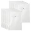Plus File Envelope with Pocket, Gusset, A4, Vertical, Clear, 10