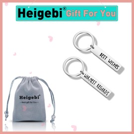 Couples Keychain Best Friend Keychain Set Best Wishes Warmest Regards for Boyfriend Girlfriend Daughter Son,BFF Gift Sister Gifts Brother Gifts Bestie Gifts Maid of Honor Gifts Friendship Keychain