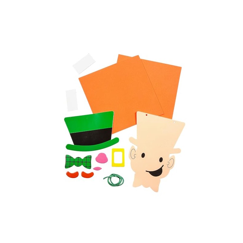Fun Express Leprechaun Handprint Sign Craft Kit - Makes 12