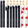 LYMMIYTC 3/8" 10mm Indexable Lathe Turning Tool 21Pcs Kit- 7Pcs