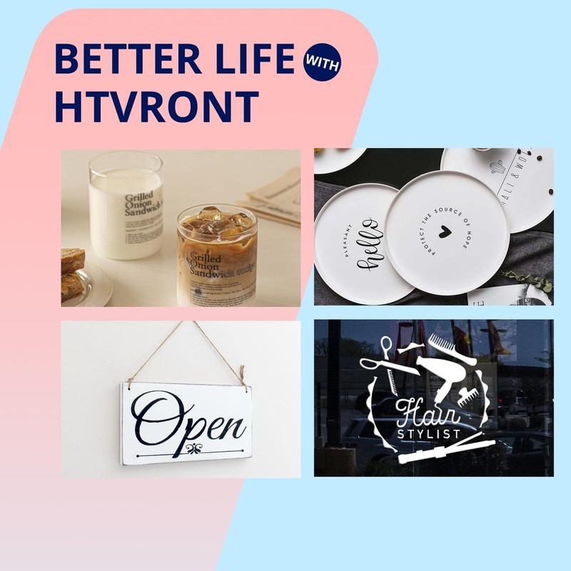 HTVRONT HTVRONT White Permanent Vinyl - 12" x65FT Glossy White
