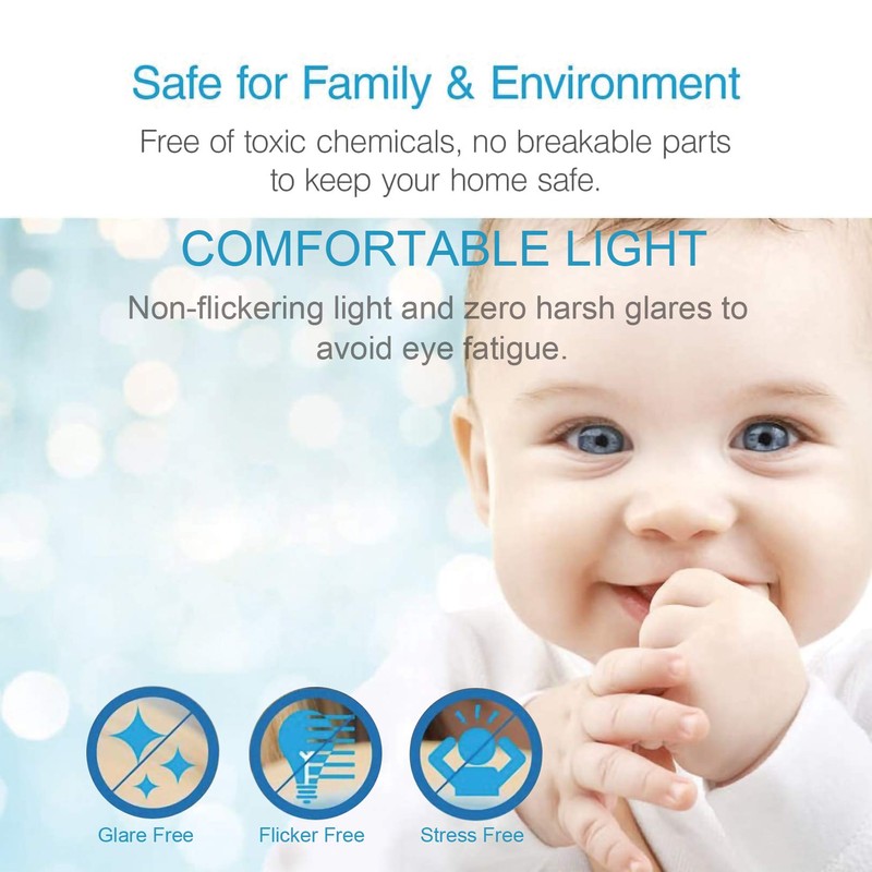 (6 Pack) A21 Rechargeable Emergency LED Bulbs 9W Daylight White