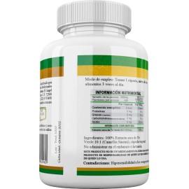 Healthy Superfoods Te Verde Premium Concentrado 10:1 100 Capsulas Sabor Natural