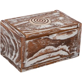 GURU SHOP Jewellery Box, Wooden Box, Rectangular Model 1, Size: Medium (8.5 x 15.5 x 10 cm)