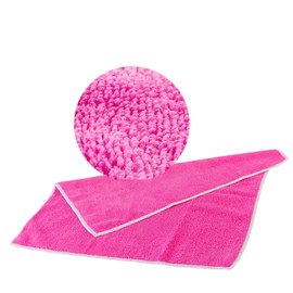 ABACUS® HIgh Performance Microfibre Cloth Set of 4 Pink Microfibre Cleaning Cloths 40 x 40 cm Microfibre Cloths Universal Cloth Lint-Free Cloth Dust Cloth 300 g/m² (7015)