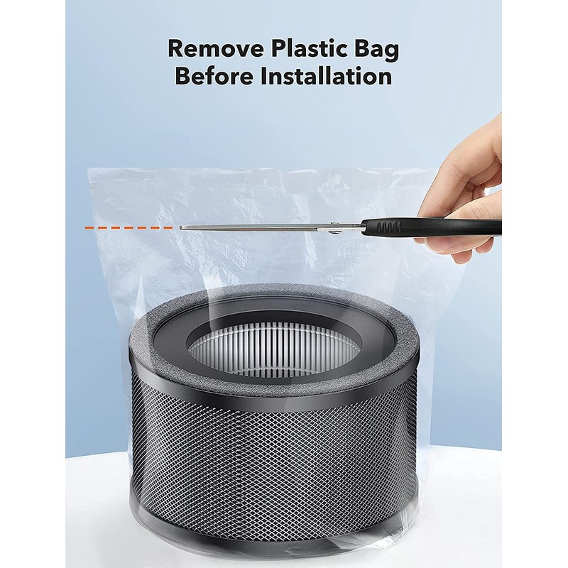 Air Purifier Filter, Air Purifier Replacement Filter, 3-in-1 True HEPA