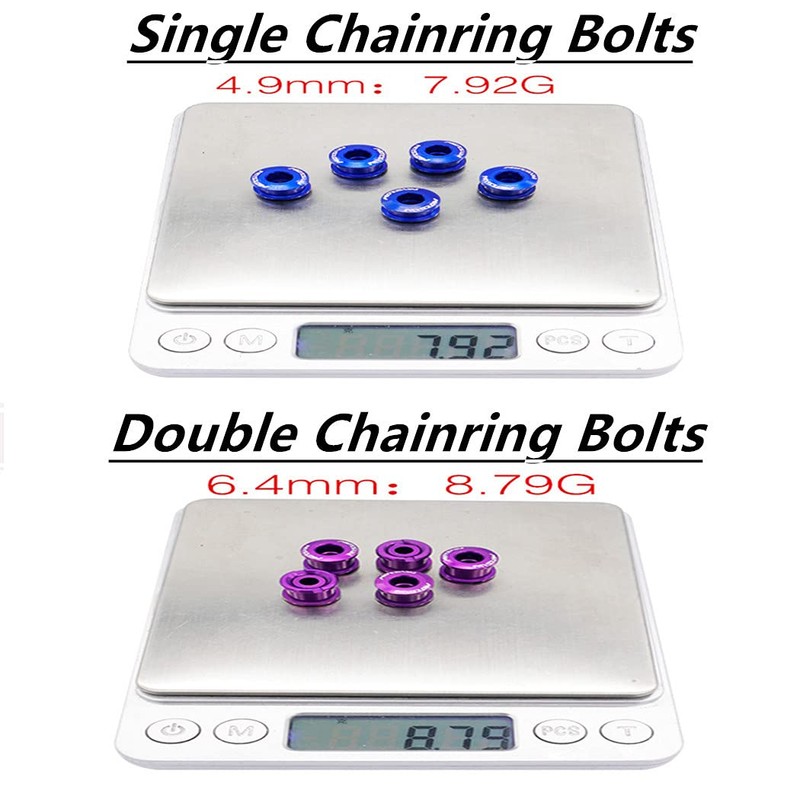 YBEKI Chainring Bolts for Road MTB Bicycle Single Chainring and