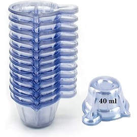 Voarge 100Pcs Urine Cups Plastic, Disposable Plastic Urine Collection Cups Specimen Cups for Pregnancy Ovulation Testï¼40 MLï¼
