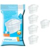 DAFI Universelle Wasserfilterpatronen Wasserfilter, Plastik, Weiß, 5 Stück (1er Pack),