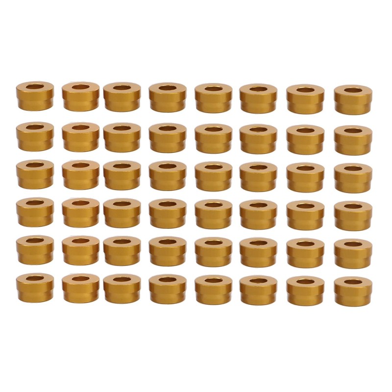 SHMTOOL 48PCS Gold Engine Bolt Cap Cover Kit Aluminum for