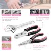 WORKPRO 284PCS Pink Tool Set, Portable Home Basic Tool Kit