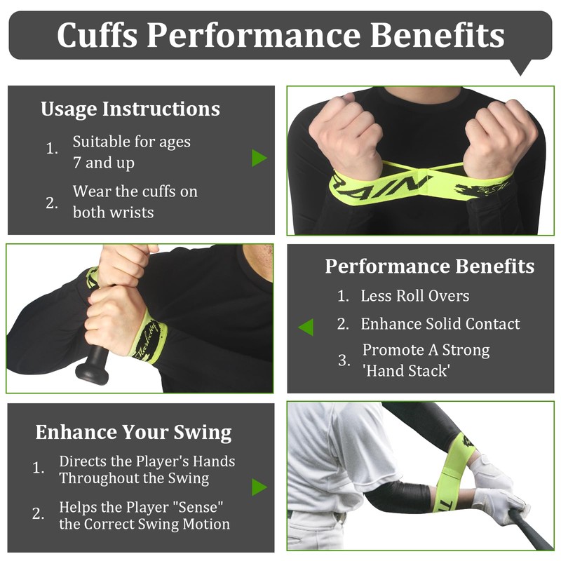 HOTETRI Baseball/Softball Training Equipment for Batting Training, Swing Trainer Aid,