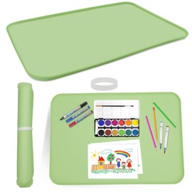 EEEKit Silicone Art Mat for Crafts, 23.6" x 15.7" Painting Mat, Silicone Art Tray for Clay, Resin, Slime, Jewelry-Making & Crafts Creation