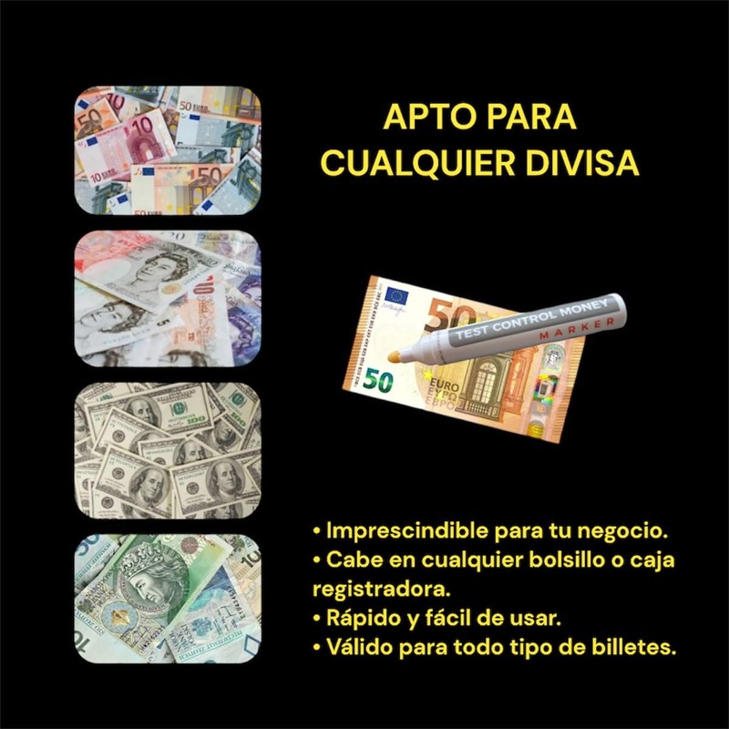 3 x Counterfeit Money Detector (Euro, Dollar, Scales...)
