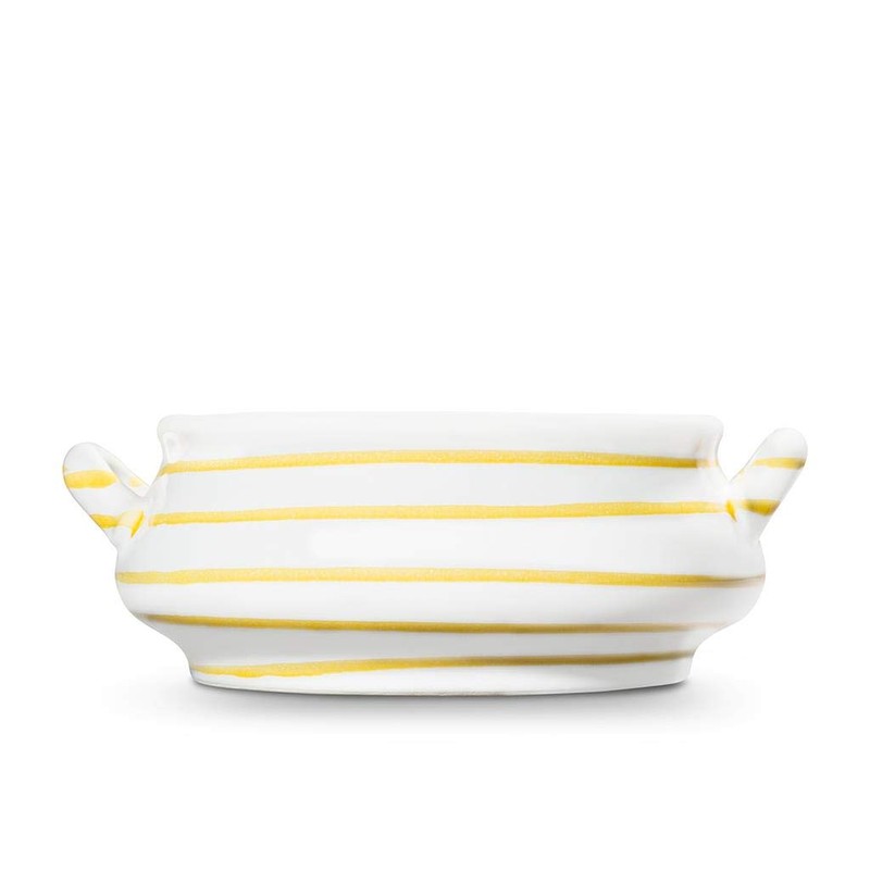 GMUNDNER KERAMIK Soup Bowl Capacity 0.37 Litres Flamed Yellow Crockery
