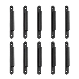 DuraSteel Wall Queue Barrier Receiver Clip - DuraSteel Additional Retractable Belt Barrier Clips - Wall Mounted Type - 10 Pcs/Pack