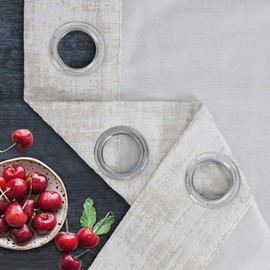 always4u White Soft Velvet Curtains 108 Inch Long Luxury Bedroom Curtains Gold Foil Print Window Curtains for Living Room Set of 2