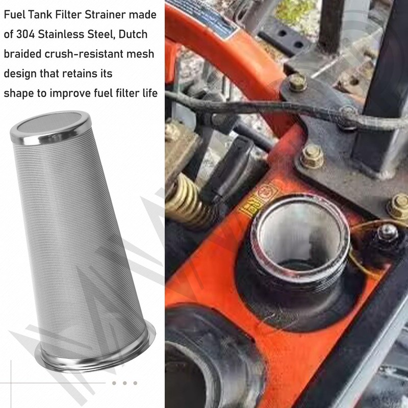 Fuel Tank Filter Strainer 304 Stainless Steel Cone Shaped for