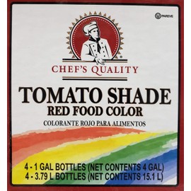Chef's Quality: Tomato Red Food Color 1 Gallon