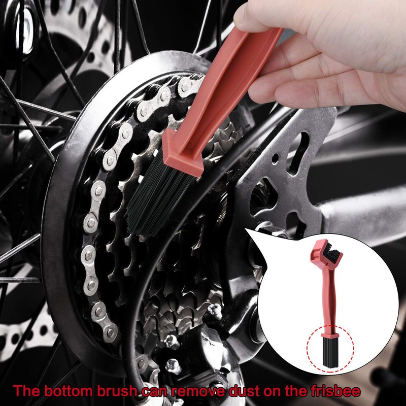 Pack of 2 Chain Brush Bicycle Motorcycle Chains Effective (Black